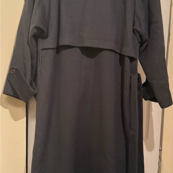 Vintage 100% Wool John Weitz Dark Green Women's Coat - Picture 5 of 16